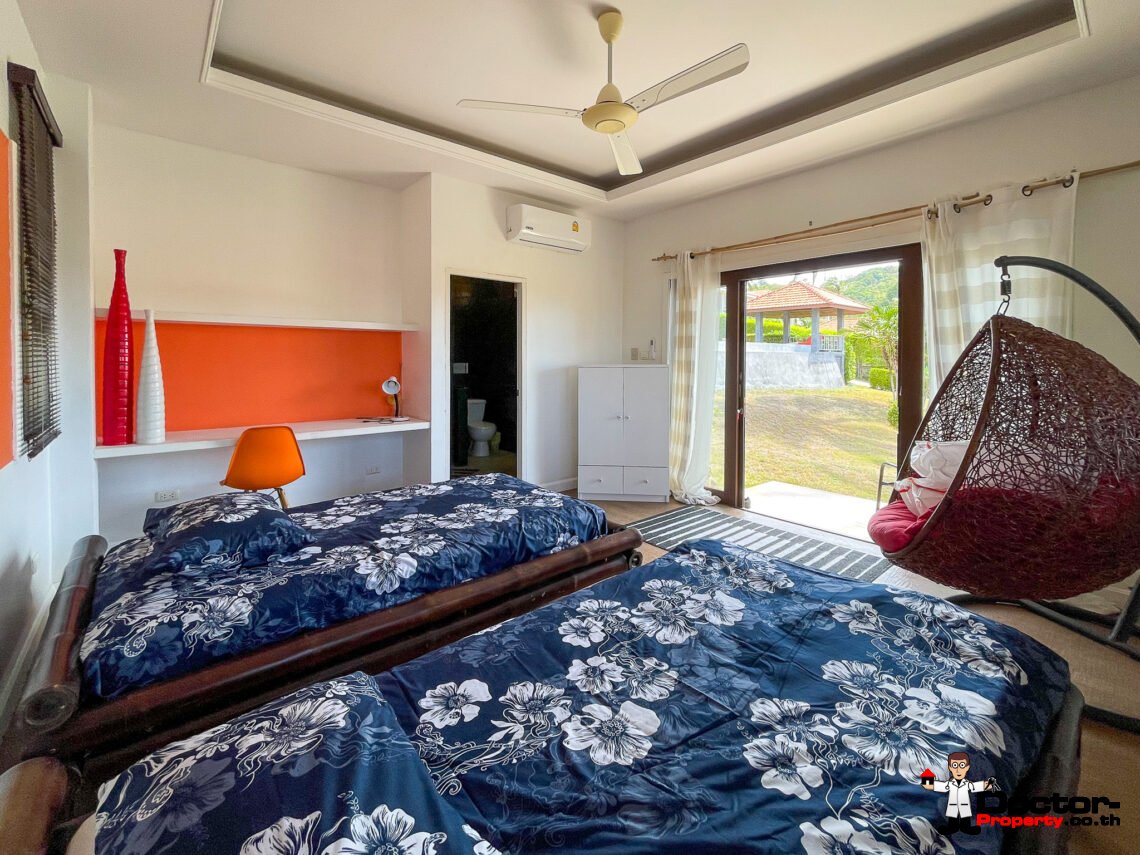 Spacious 5 Bedroom Private Pool Villa with Sea View – Bo Phut, Koh Samui – For Sale